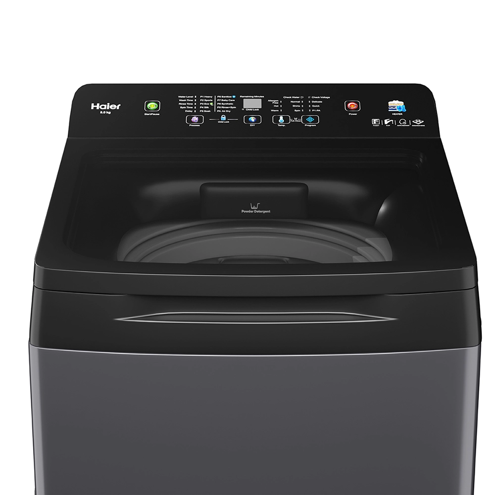 Haier 8 Kg Fully Automic TopLoad Washing MachineHWM80-H688BK